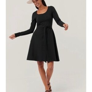 Pact Black Midi Dress